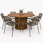 Load image into Gallery viewer, Cairns Bahamas 7pc Dining Setting - Olive