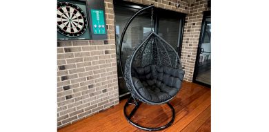 Kakadu Pod Chair - Black/Black