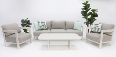 Liberty 4pc Lounge Setting - Cream