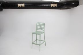 Frankie Resin Armless Barstool - GREEN