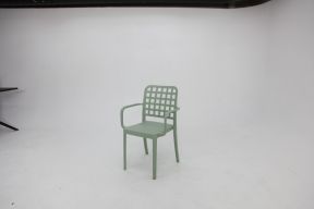 Frankie Resin Dining Armchair - Green